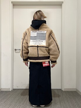 「いいね返し」｜「アイテム（ジャケット/アウター）」を使った、Акаяiさん（レディース・155cm）の秋コーディネート