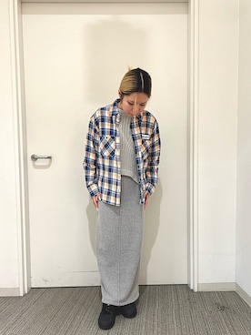 LAYERED LIKE KNIT ONE PIECE／レイヤードライク ニットワンピース LAYERED LIKE KNIT ONE PIECE/レイヤードライク ニット