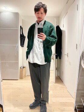 「NEW BALANCE（ニューバランス）のアイテム（スニーカー、ブラック系）」を使った、fumiさん（メンズ・176cm）の春コーディネート