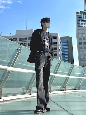 「VIVASTUDIO（ビバスタジオ）のアイテム」を使った、Masashiさん（メンズ・182cm）の春コーディネート