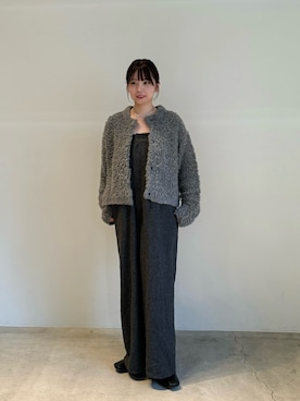 「select MOCA by son（セレクトモカバイソン）のアイテム（サロペット/オーバーオール）」を使った、ruriさん（レディース・148cm）の秋コーディネート