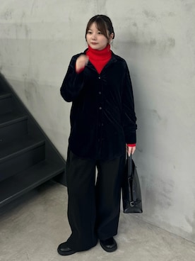 「アイテム（スリッポン）」を使った、ruriさん（レディース・148cm）の秋コーディネート