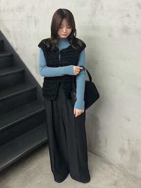 「アイテム（スリッポン）」を使った、ruriさん（レディース・148cm）の秋コーディネート