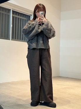 「アイテム（スリッポン）」を使った、ruriさん（レディース・148cm）の秋コーディネート