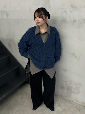 「アイテム（スラックス）」を使った、ruriさん（レディース・148cm）の秋コーディネート