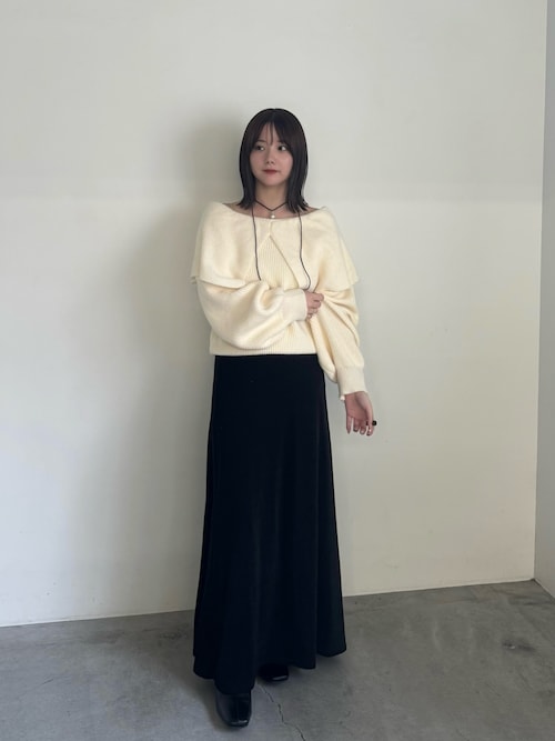 セール】アルパカタッチビッグケープニット（ニット/セーター