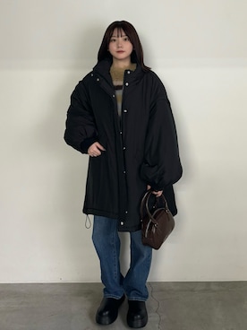 「select MOCA（セレクトモカ）のアイテム（ジャケット/アウター）」を使った、ruriさん（レディース・148cm）の冬コーディネート