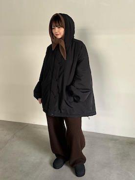 「select MOCA（セレクトモカ）のアイテム（パンツ）」を使った、ruriさん（レディース・148cm）の冬コーディネート