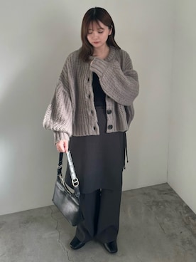 「アイテム（スラックス）」を使った、ruriさん（レディース・148cm）の秋コーディネート
