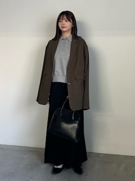 「select MOCA by son（セレクトモカバイソン）のアイテム（ジャケット/アウター）」を使った、ruriさん（レディース・148cm）の冬コーディネート