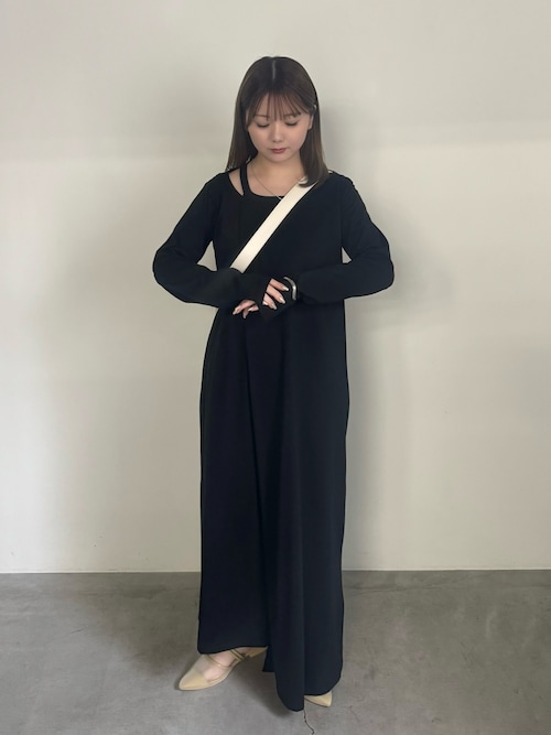 セール】【Et】Asymmetrical Neck One-piece（ワンピース）｜select