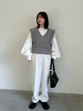 「秋先取りコーデ」｜「アイテム（スリッポン）」を使った、ruriさん（レディース・148cm）の秋コーディネート