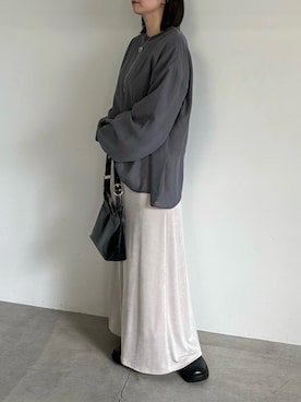 「アイテム（スリッポン）」を使った、ruriさん（レディース・148cm）の秋コーディネート