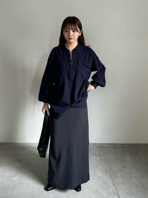 セール】【Et】Back Shearling Half-Zip Knit（ニット/セーター