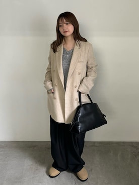 「アイテム（テーラードジャケット）」を使った、ruriさん（レディース・148cm）の秋コーディネート