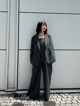 「select MOCA by son（セレクトモカバイソン）のアイテム（サロペット/オーバーオール）」を使った、ruriさん（レディース・148cm）の夏コーディネート