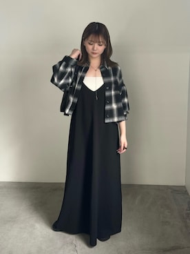 「アイテム（スリッポン）」を使った、ruriさん（レディース・148cm）の夏コーディネート