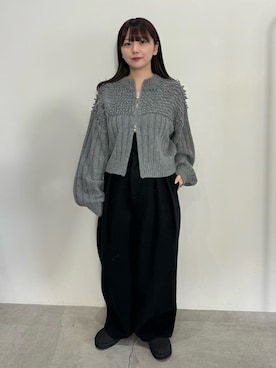 「アイテム（スリッポン）」を使った、ruriさん（レディース・148cm）の冬コーディネート