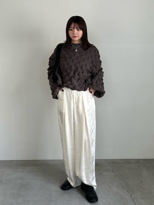 セール】モヘアライクドロップ編みオーバーニット（ニット/セーター