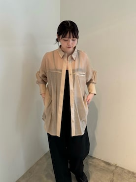 「アイテム（スリッポン）」を使った、ruriさん（レディース・148cm）の夏コーディネート