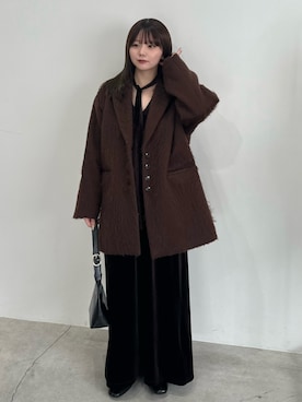 「アイテム（テーラードジャケット）」を使った、ruriさん（レディース・148cm）の冬コーディネート