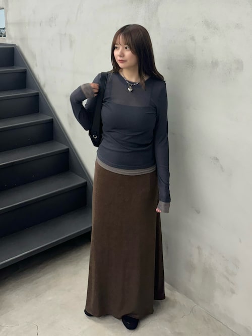 セール】フェイクレイヤードシアートップス（Tシャツ/カットソー