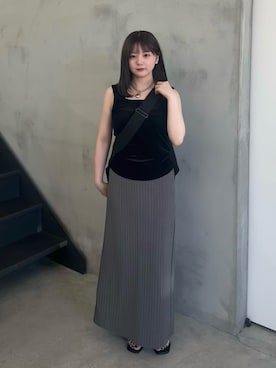 「アイテム（タンクトップ）」を使った、ruriさん（レディース・148cm）の夏コーディネート