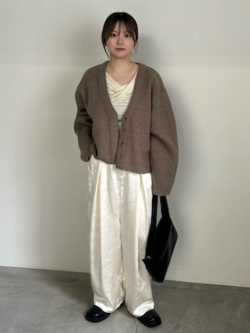 「アイテム（スリッポン）」を使った、ruriさん（レディース・148cm）の秋コーディネート