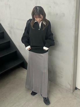 「アイテム（ボストンバッグ）」を使った、ruriさん（レディース・148cm）の秋コーディネート