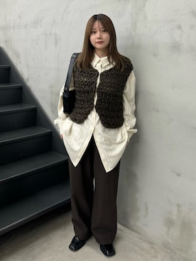 「アイテム（ベスト）」を使った、ruriさん（レディース・148cm）の秋コーディネート