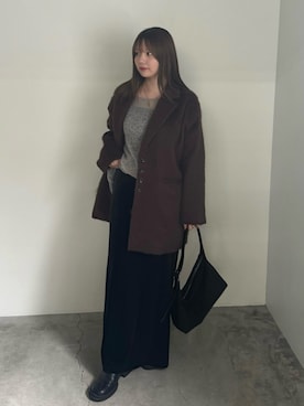 「アイテム（スリッポン）」を使った、ruriさん（レディース・148cm）の秋コーディネート