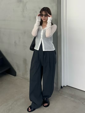 「select MOCA（セレクトモカ）のアイテム」を使った、ruriさん（骨格ストレート・レディース・148cm）の夏コーディネート