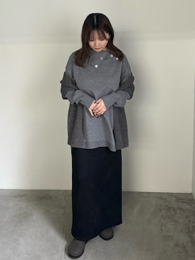 「アイテム（マフラー）」を使った、ruriさん（レディース・148cm）の秋コーディネート