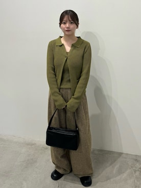 「アイテム（スリッポン）」を使った、ruriさん（レディース・148cm）の秋コーディネート