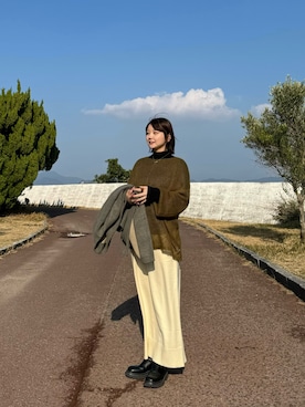 「select MOCA by son（セレクトモカバイソン）のアイテム（スカート）」を使った、ruriさん（レディース・148cm）の夏コーディネート