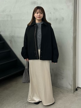 「アイテム（スリッポン）」を使った、ruriさん（レディース・148cm）の秋コーディネート