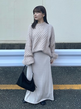 「select MOCA by son（セレクトモカバイソン）のアイテム」を使った、ruriさん（レディース・148cm）の冬コーディネート