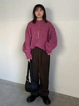 「select MOCA（セレクトモカ）のアイテム」を使った、ruriさん（骨格ストレート・レディース・148cm）の冬コーディネート