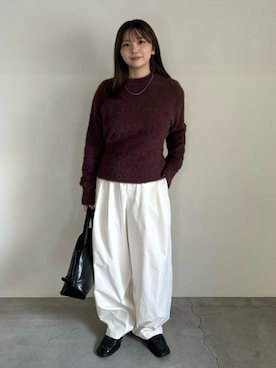 「アイテム（ハンドバッグ）」を使った、ruriさん（レディース・148cm）の秋コーディネート