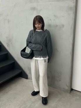 「アイテム（スリッポン）」を使った、ruriさん（レディース・148cm）の秋コーディネート