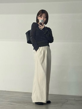「select MOCA（セレクトモカ）のアイテム（バッグ）」を使った、ruriさん（レディース・148cm）の秋コーディネート