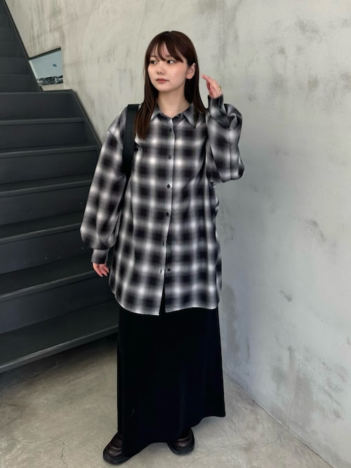 サイズ展開あり】シャイニーストレッチナローロングスカート（スカート