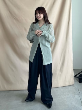 「アイテム（サンダル）」を使った、ruriさん（レディース・148cm）の冬コーディネート