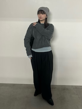 「select MOCA（セレクトモカ）のアイテム（パンツ）」を使った、ruriさん（レディース・148cm）の冬コーディネート