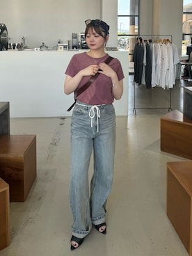 「select MOCA（セレクトモカ）のアイテム（バッグ）」を使った、ruriさん（レディース・148cm）の夏コーディネート