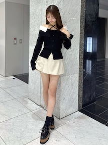 2WAYシャツドッキングニットトップス｜ダズリン（dazzlin