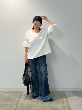 「アイテム（ボディバッグ/ウエストポーチ）」を使った、ggchikaさん（レディース・156cm）の秋コーディネート