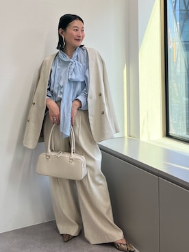 「アイテム（ピアス（両耳用））」を使った、ggchikaさん（レディース・156cm）の冬コーディネート