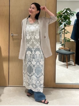 「アイテム（ワンピース）」を使った、ggchikaさん（レディース・156cm）の夏コーディネート