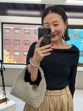 「アイテム（リング）」を使った、ggchikaさん（レディース・156cm）の冬コーディネート